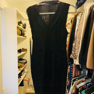 GUESS Black cocktail lace dress